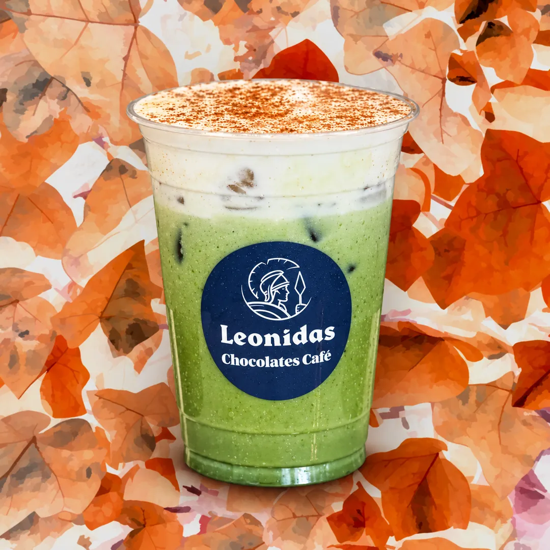 Iced Pumpkin Spice Matcha Latte